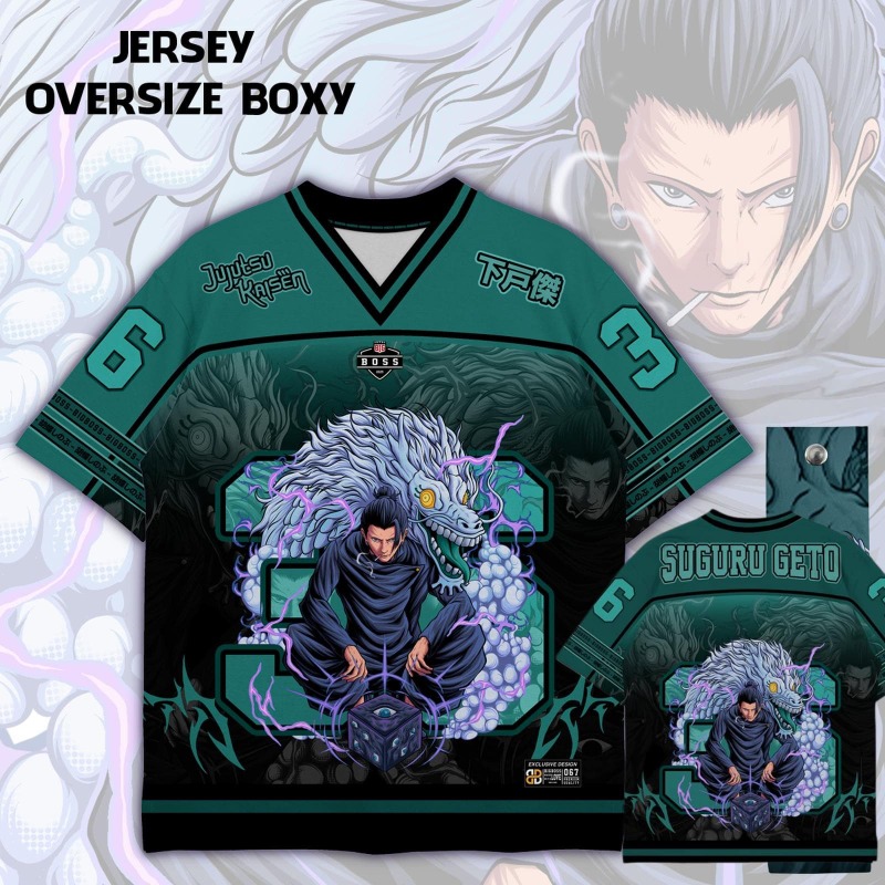 Anime Merchandise For Men - Anime Jujutsu Kaisen Choso Print Jersey