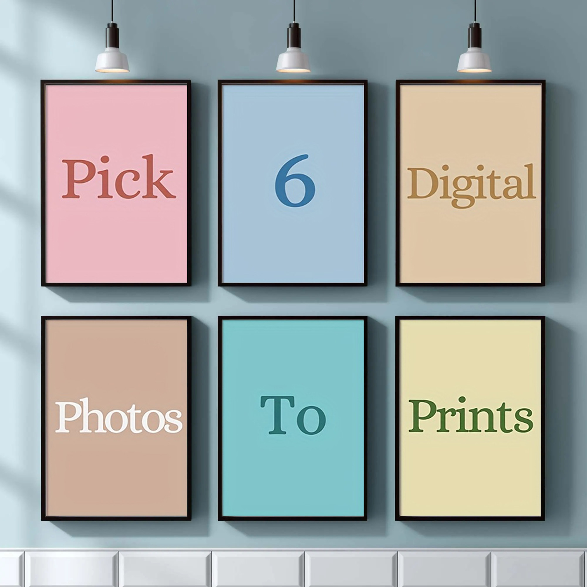 Art Print Framed - 4/5/6pcs Custom Canvas Printing Personalized Photo
