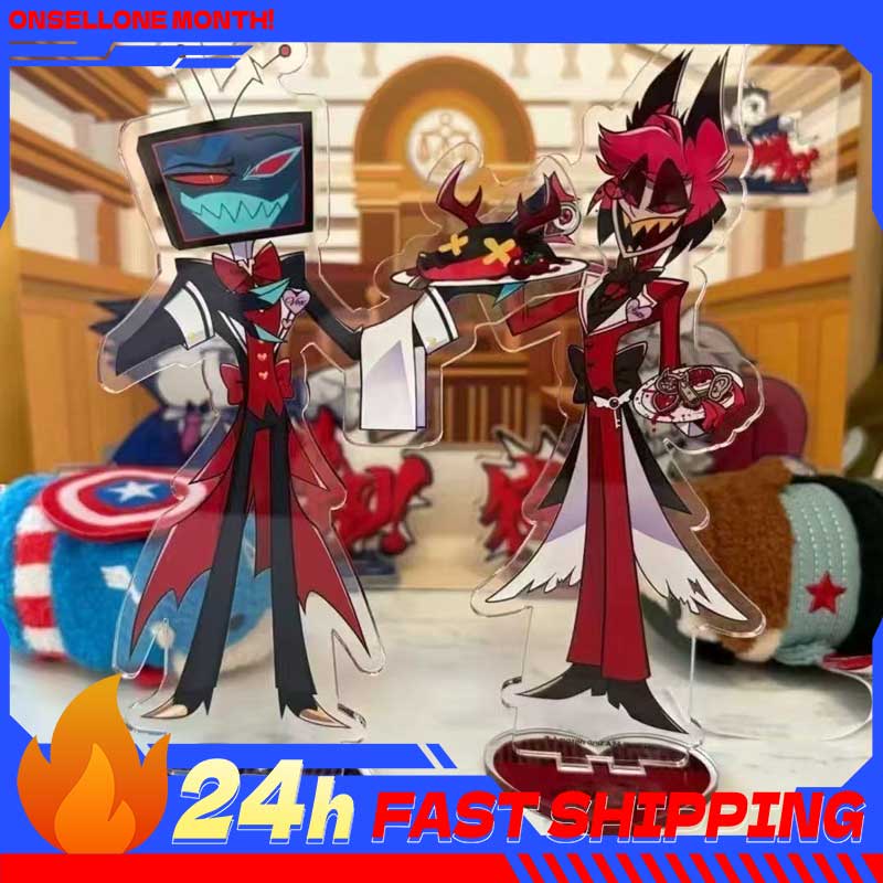 Anime Merchandise Collection - 2pcs Hazbin Anime Peripherals Alastor Waiter