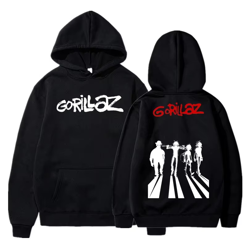 Anime Merch Shopping - Gorillaz Graphic Sweatshirt Vintage Washed Anime