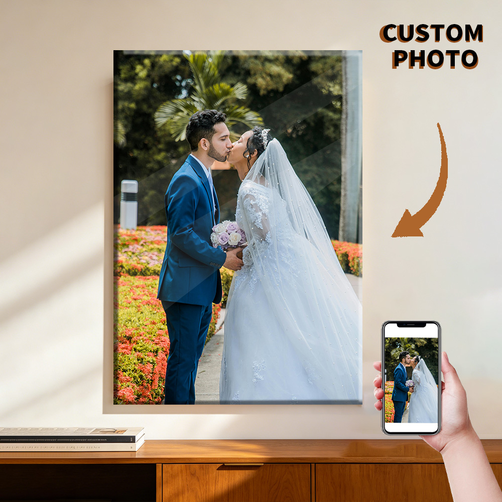 1 Pc Customized Photos on Canv - Art Print Framed recension och pris