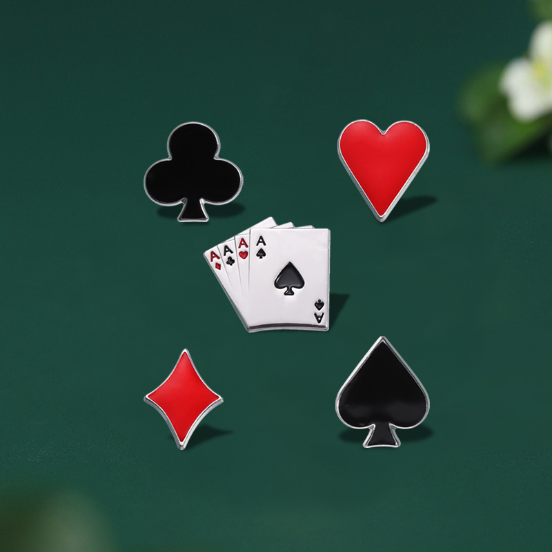Playing Cards Enamel Pins Cust - Themed Playing Card recension och pris