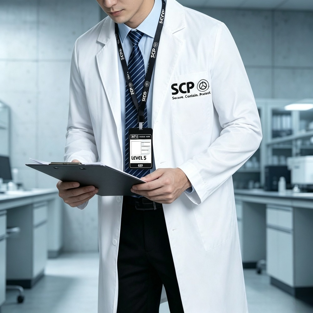 SCP Merchandise White Lab Coat - Anime Merchandise Jacket recension och pris