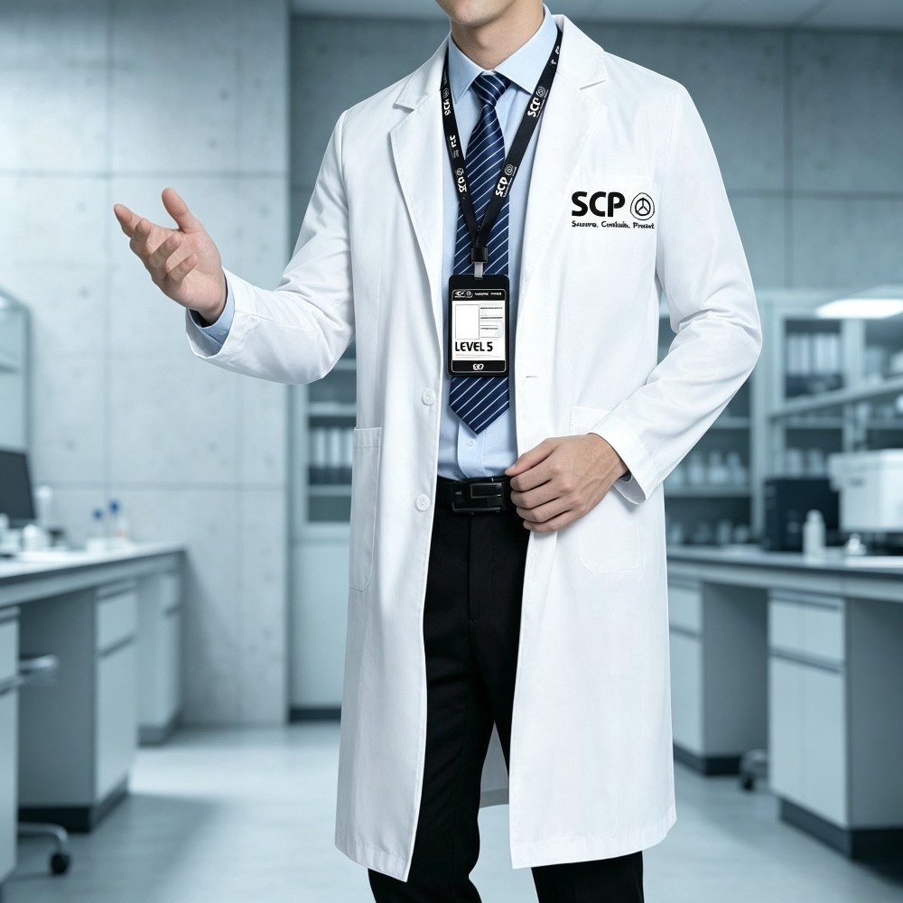 SCP Merchandise White Lab Coat - Anime Merchandise Jacket recension och pris