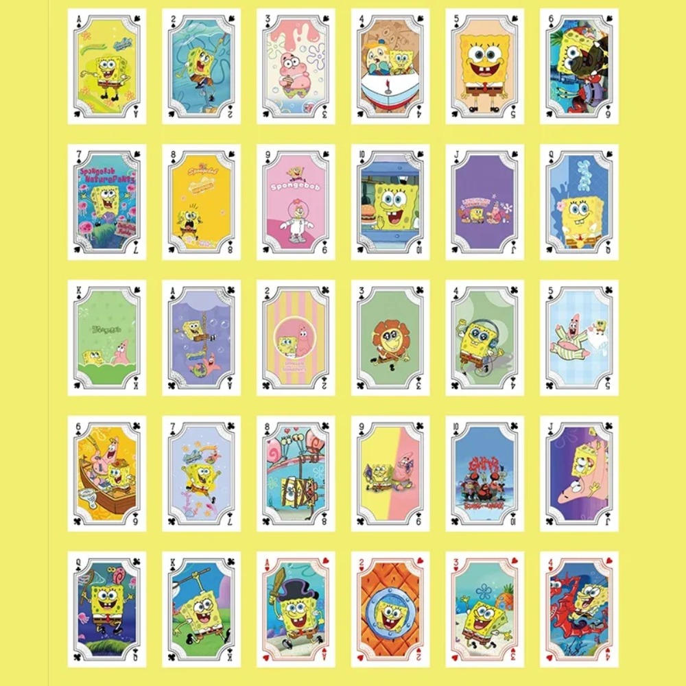 54Sheets/box SpongeBob Anime P - Themed Playing Card recension och pris
