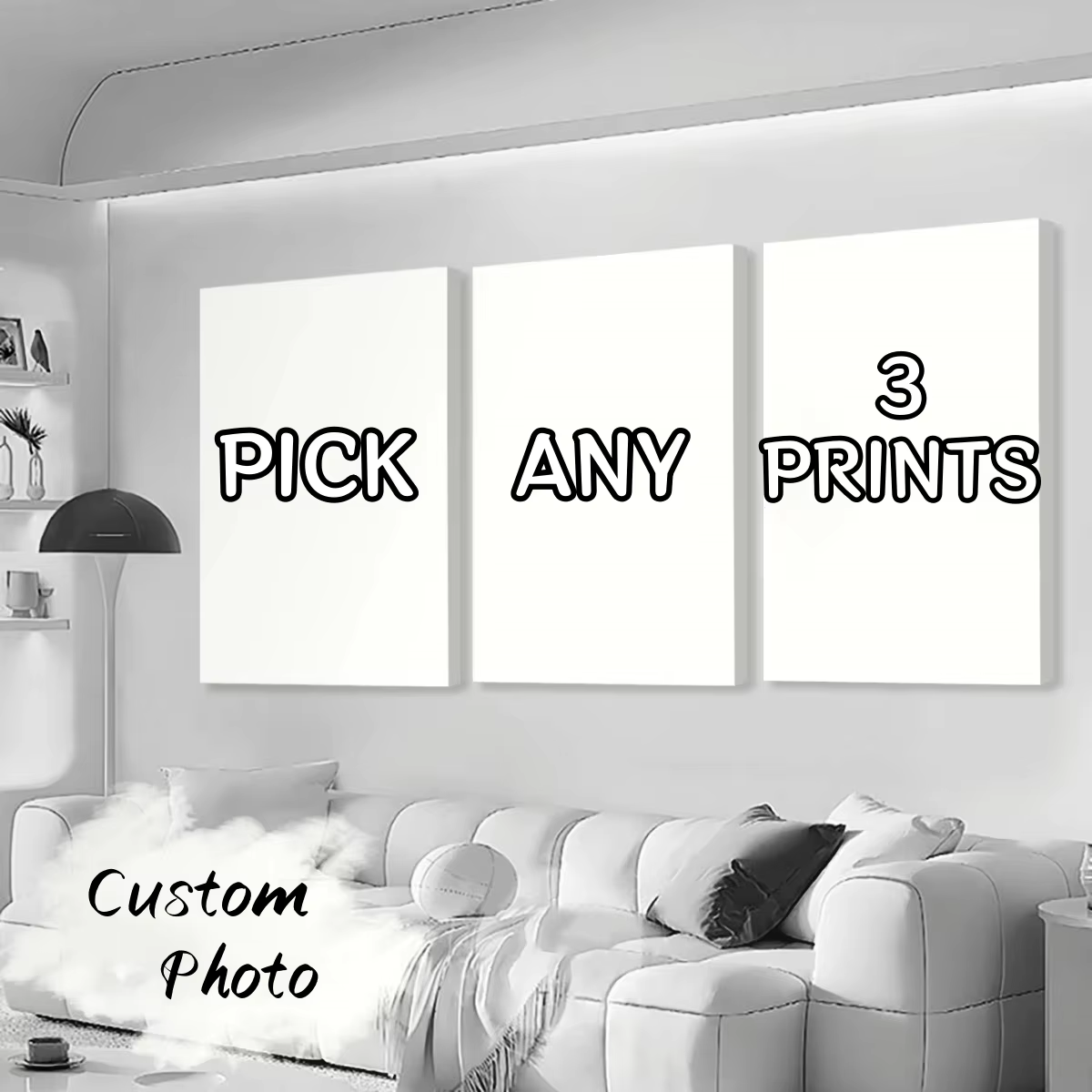 3pcs/set Custom Canvas Printin - Art Print Framed recension och pris