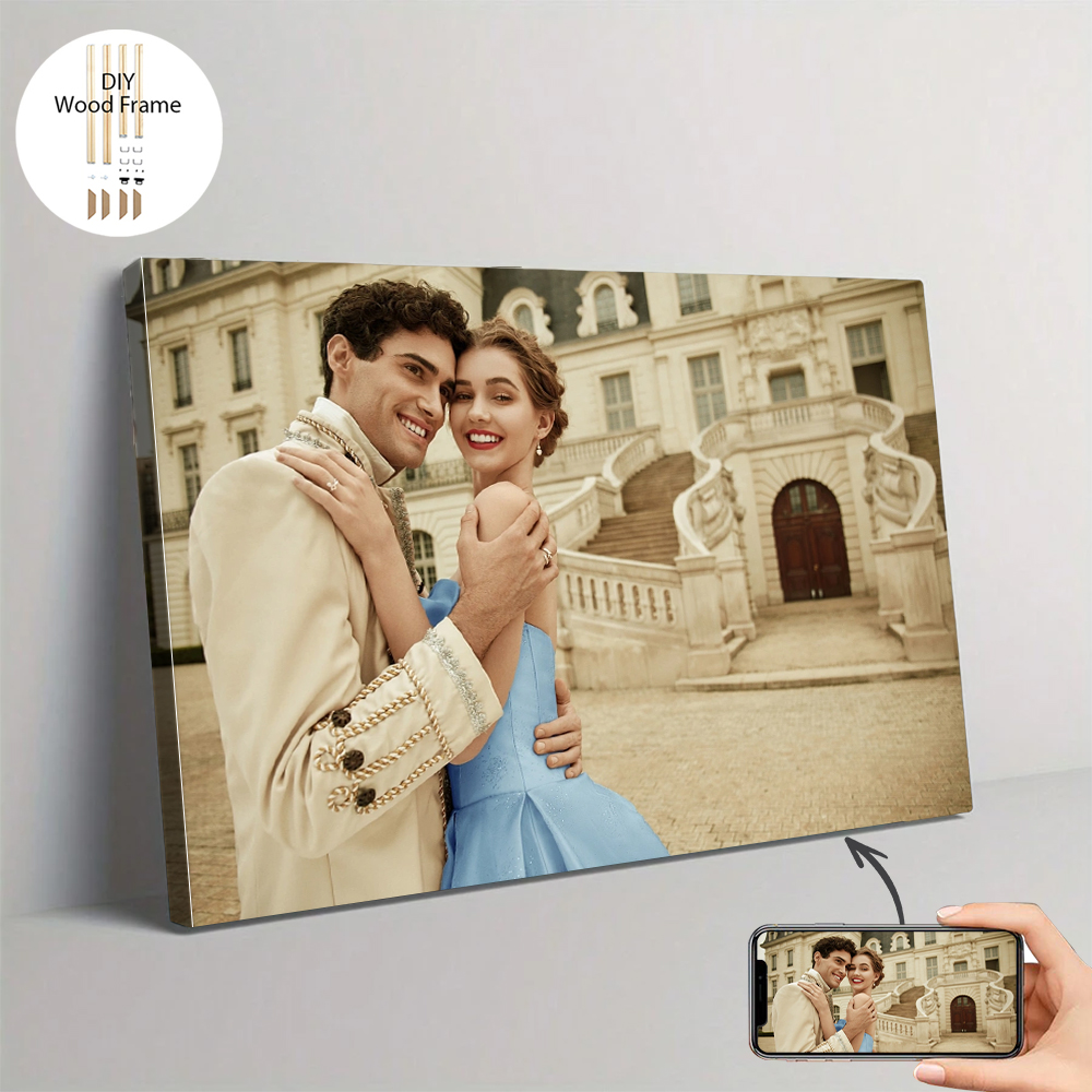 1 pc Custom Photo with DIY fra - Art Print Framed recension och pris