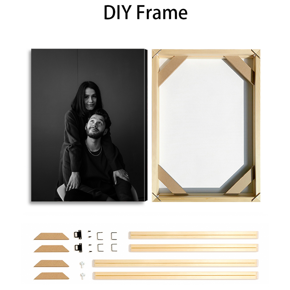 1 pc Custom Photo with DIY fra - Art Print Framed recension och pris