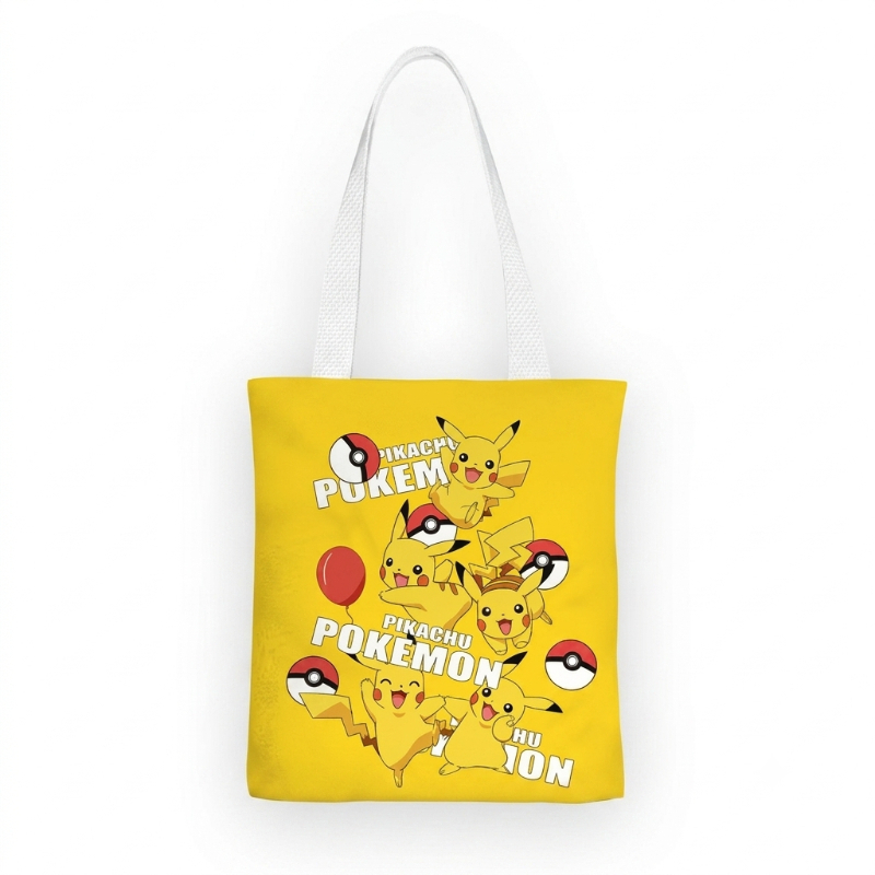 Pikachu Canvas Tote Bag Cute A - Anime Merch Shopping recension och pris