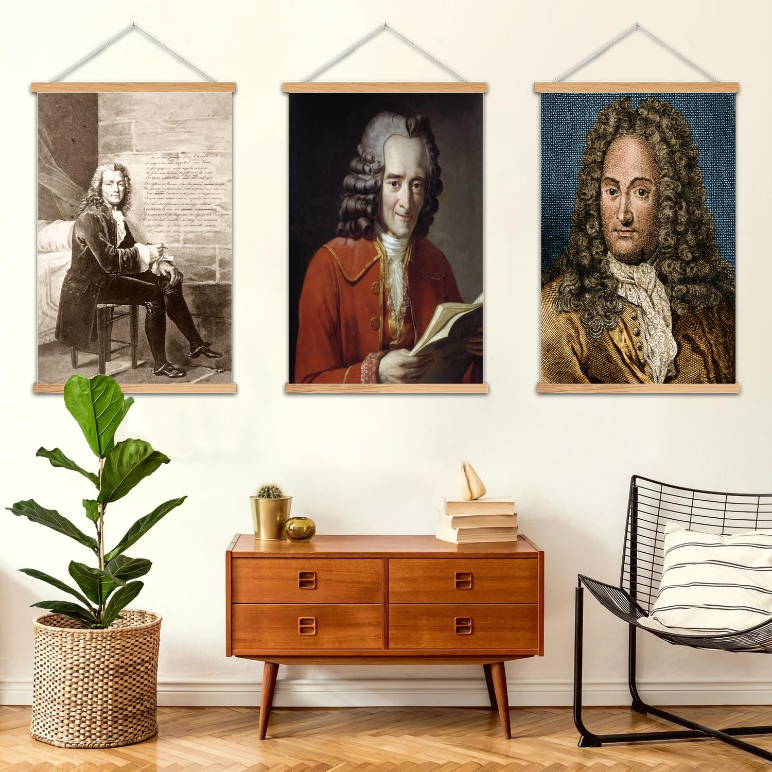 Voltaire Framed Wall Painting  - Art Print Framed recension och pris