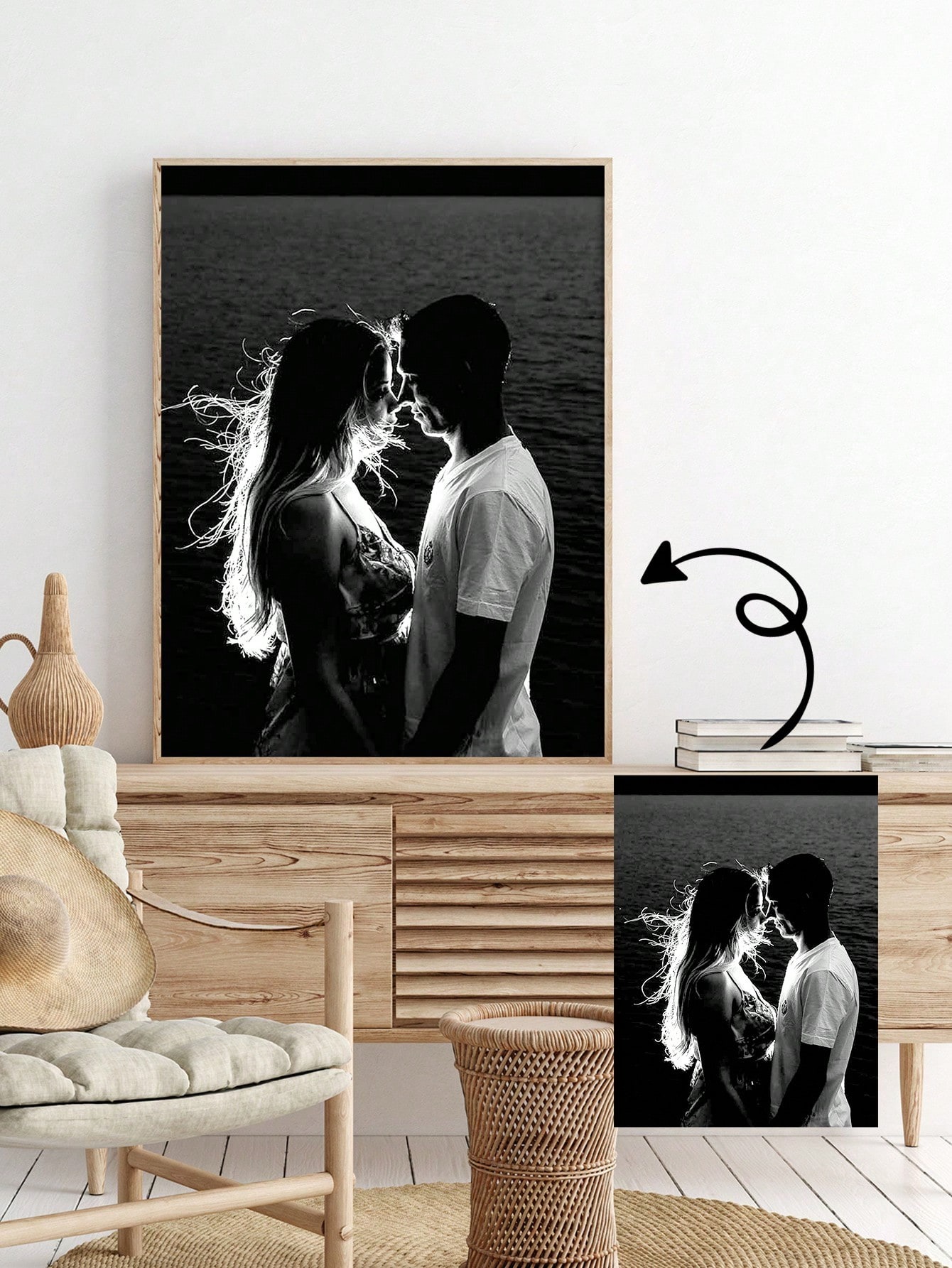 1 Personalized Photo Custom Ca - Art Print Framed recension och pris